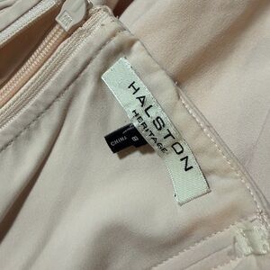 Halston Heritage blush dress